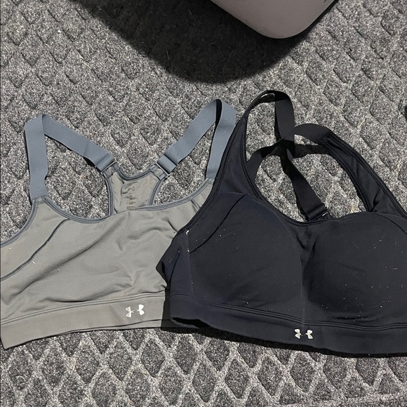 Under Armour Dual Sports Bra Pack - Black and Gray - Picture 1 of 1